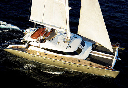 Segel-Superyacht / Katamaran - BLUE COAST 105 - Catamaris - für sportliches Fahrtensegeln / Hochseefahrten / 4 Kabinen