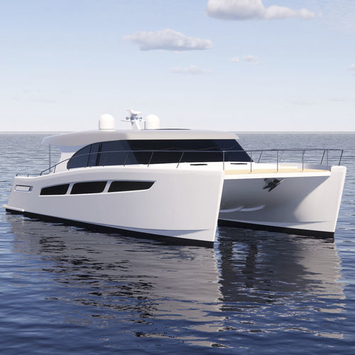 Katamaran-Motoryacht - 55  - Lightwave Yachts - für Kreuzfahrten / Hardtop / 4 Kabinen