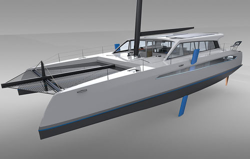 Katamaran-Segelyacht - R6 - Ocean Renegade - für Kreuzfahrten / 3 Kabinen / mit offenem Heck