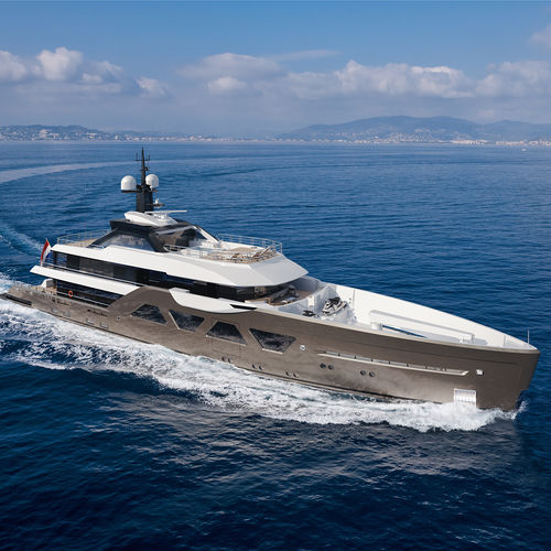 Hybride Megayacht - COME TOGETHER - Amels - für Kreuzfahrten / Raised Pilothouse / mit Pool
