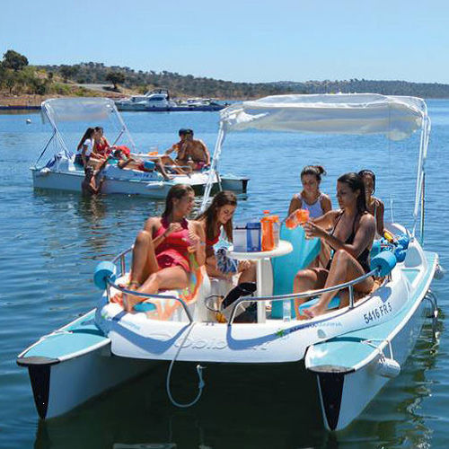 Katamaran-Konsolenboot - OBIBOAT - WATT & BOAT - Außenborder / elektrisch / zweimotorig