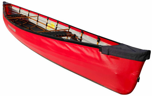 Kanu für Angelsport - PakCanoe 150 - Faltboot - Zweisitzer / für Erwachsene / rot