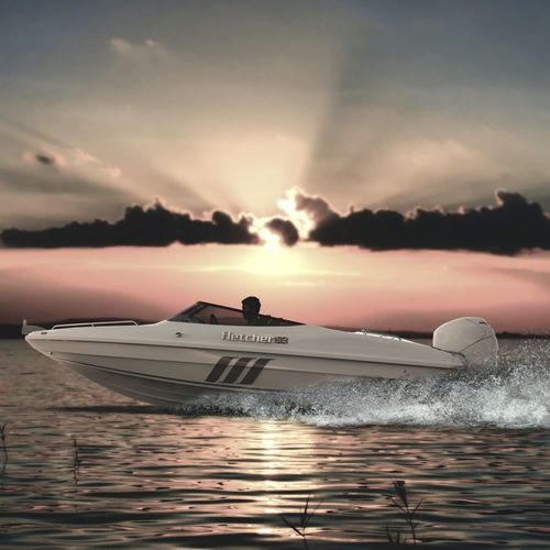 Außenborder-Runabout - 19 GTO - Fletcher Boats - mit Doppelkonsole / Bowrider / Open