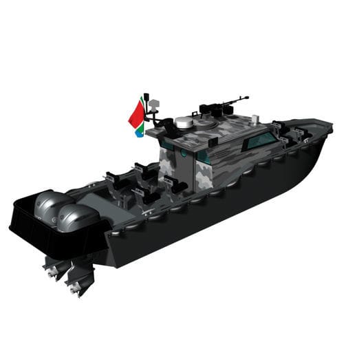 Patrouillenboot Berufsschiff - Blackout 9500 - KND Naval Design - Außenborder / PEHD / Festrumpf