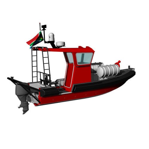 Feuerlöschboot - Navigator 6  - KND Naval Design - Außenborder / Aluminium / Festrumpf