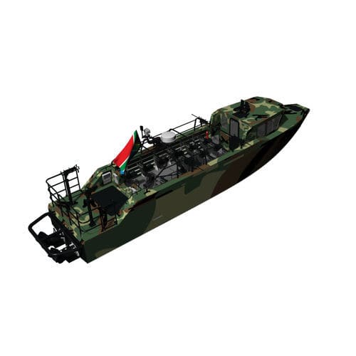 Patrouillenboot Berufsschiff - SHADOWHAWK 12 - KND Naval Design - Inboard-Hydrojet / Aluminium / Festrumpf