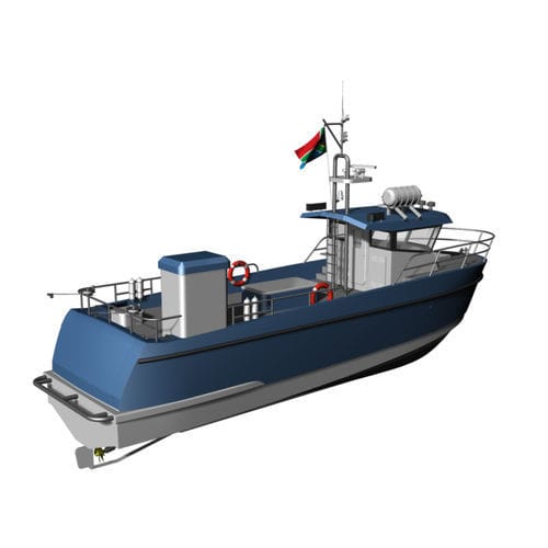 Berufsschiff / Berufsschiff für Fischerei - SNAPPER 12 - KND Naval Design - Innenborder / Aluminium / Festrumpf