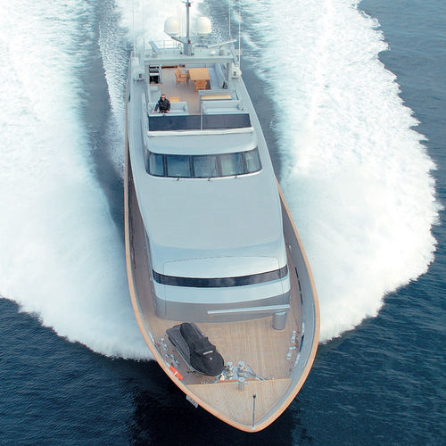 Superyacht für Kreuzfahrten - BOLARO - Baglietto spa - Flybridge / Verdränger Rumpf / Aluminium