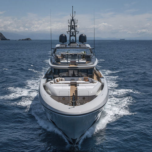 Megayacht für Kreuzfahrten - T52 - Baglietto spa - Raised Pilothouse / hybrid / Stahl