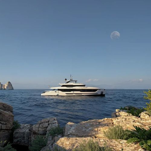Superyacht für Kreuzfahrten - DOM133 - Baglietto spa - mit Steuerhaus / Verdränger Rumpf / Aluminium