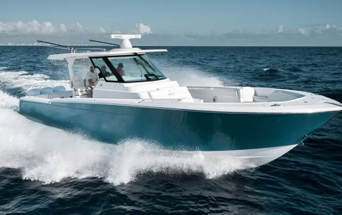 Express-Cruiser / Außenborder - 39CC - Bertram - dreimotorig / Open / mit Mittelkonsole