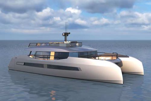 Katamaran-Motoryacht - M66P - Mylius Yachts - für Kreuzfahrten / Flybridge / IPS