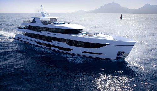 Superyacht für Kreuzfahrten - 147' ATRIUM - Burger Boat Company - mit Steuerhaus / Aluminium