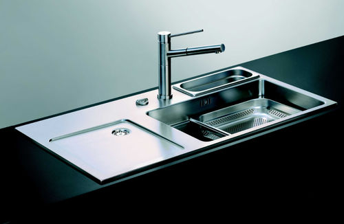 Rechteckiges Spülbecken - Gastronorm Sink 980 - GN ESPACE GALLEY SOLUTIONS LTD. - Edelstahl / für Boot