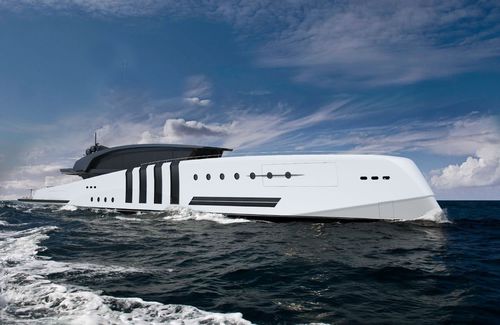 Megayacht für Kreuzfahrten - 111m - Brythonic Yachts - Aluminium / mit Pool / mit Helikopterdeck