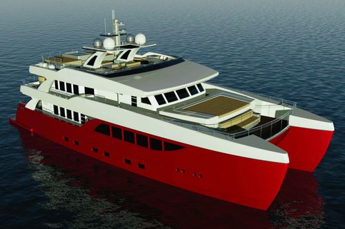 Katamaran-Superyacht - 32m - Brythonic Yachts - für Kreuzfahrten / 4 Kabinen / Aluminium
