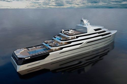Megayacht für Kreuzfahrten - 105m  - Brythonic Yachts - Explorer / Stahl / Aluminium