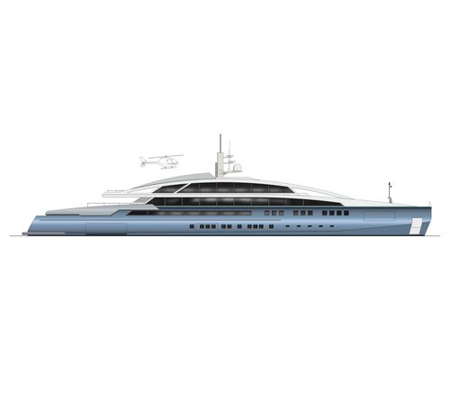Megayacht für Kreuzfahrten - 90m - Brythonic Yachts - Stahl / Aluminium / mit Pool