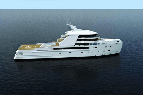 Megayacht für Kreuzfahrten - 80m Shadow - Brythonic Yachts - mit Steuerhaus / 7 Kabinen / Stahl