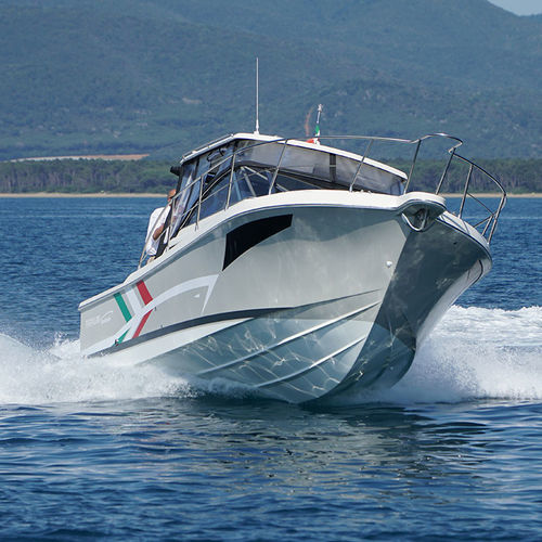 Angelboot für Tagesfahrten / Außenborder - T280 Fuoribordo - Tuccoli - Technology Boats - zweimotorig / Gleiter / Hardtop