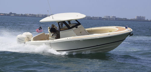 Außenborder-Konsolenboot - CATALINA 30 - Chris Craft - zweimotorig / mit Mittelkonsole / Tauch