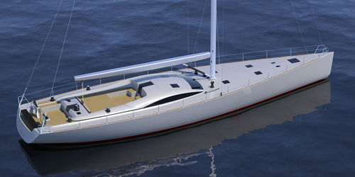 Segelyacht für Kreuzfahrten - Comet C85 RS - Comar Yachts - 6 Kabinen / mit offenem Heck / Bugspriet