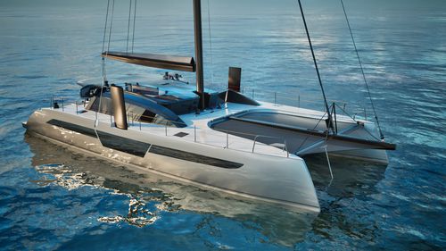 Katamaran-Segelyacht - C-Cat 65 - Comar Yachts - für Kreuzfahrten / 3 Kabinen / 4 Kabinen
