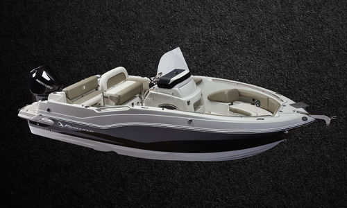 Angelboot für Tagesfahrten / Außenborder - 200 CC - Crownline - Open / mit Mittelkonsole / Sonnendeck