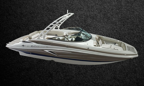 Deck-Boat / Innenborder - E255 - Crownline - Open / mit Doppelkonsole / Bowrider