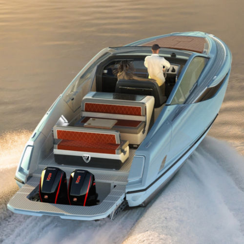 Express-Cruiser / Außenborder - F//LINE 33 - Fairline - zweimotorig / Open / mit Doppelkonsole