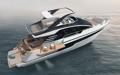 Motoryacht für Kreuzfahrten - Squadron 58 - Fairline - Flybridge / Shaft-Drive / 3 Kabinen