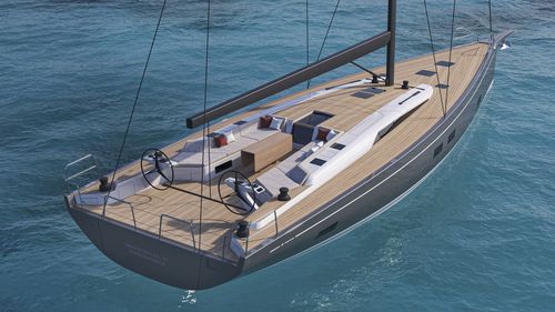 Segelyacht für Kreuzfahrten - GS 65 - Grand Soleil Yachts - 3 Kabinen / mit offenem Heck / Bugspriet