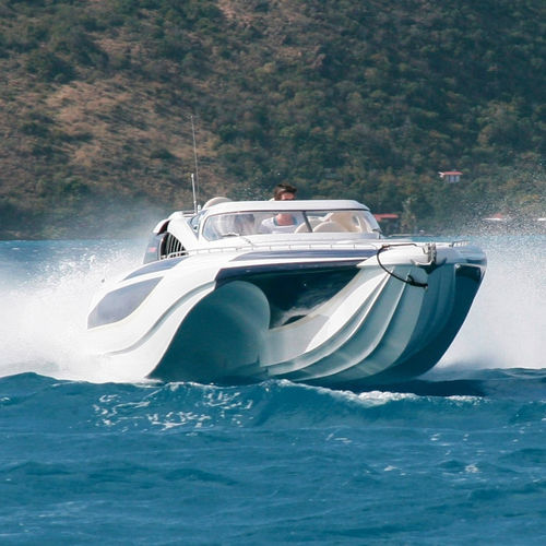 Express-Cruiser / Außenborder - BLADERUNNER 35 - ICE MARINE - zweimotorig / Open / mit Doppelkonsole