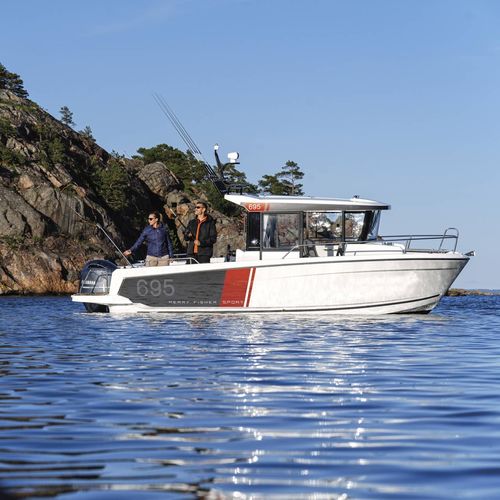 Angelboot für Tagesfahrten / Außenborder - MERRY FISHER 695 SPORT - Jeanneau - Motorboats - mit Steuerhaus / Mehrzweck / max. 8 Personen