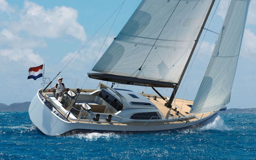 Segelyacht für Kreuzfahrten - AXONITE 57 - KM Yachtbuilders - 3 Kabinen / mit offenem Heck / Aluminium