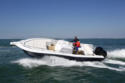 Außenborder-Konsolenboot - 300 CC Origin - White-shark - zweimotorig / mit Mittelkonsole / max. 7 Personen