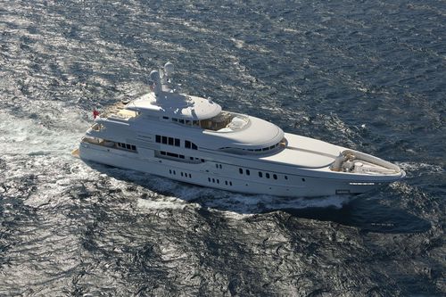 Megayacht für Kreuzfahrten - HUNTRESS - Lurssen Yachts - mit Steuerhaus
