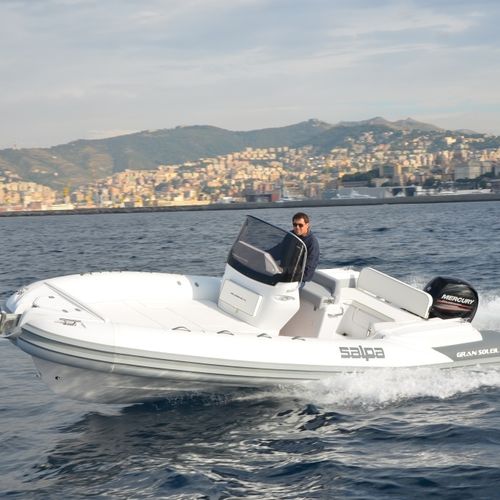 Außenborder-Schlauchboot - Soleil 23 - Nautica Salpa - halbstarr / mit Mittelkonsole / Open