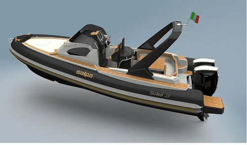 Außenborder-Schlauchboot - Soleil 33 - Nautica Salpa - zweimotorig / halbstarr / mit Mittelkonsole