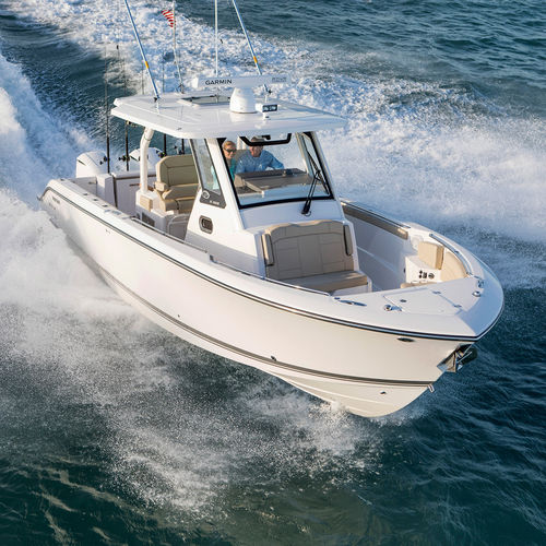 Außenborder-Konsolenboot - S 328  - Pursuit Boats - Diesel / zweimotorig / mit Mittelkonsole