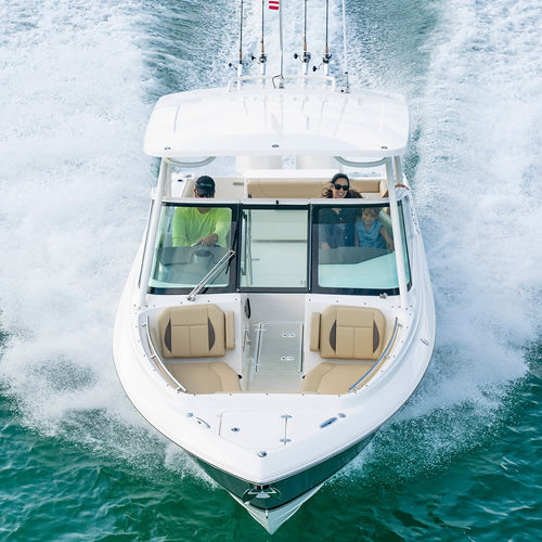 Außenborder-Runabout - DC 266 - Pursuit Boats - zweimotorig / mit Doppelkonsole / Bowrider