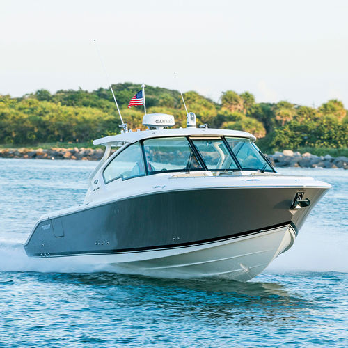 Express-Cruiser / Außenborder - DC 326 - Pursuit Boats - zweimotorig / Hardtop / mit Doppelkonsole