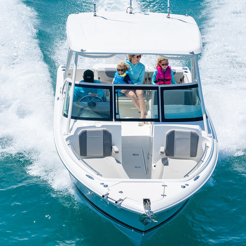 Außenborder-Runabout - DC 246 - Pursuit Boats - mit Doppelkonsole / Bowrider / Open