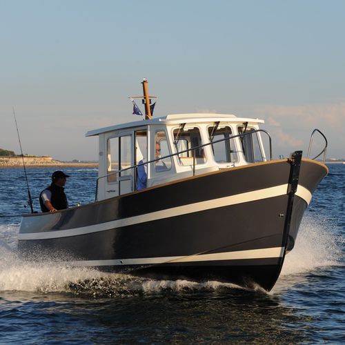 Angelboot für Tagesfahrten / Innenborder - 730  - Rhea Marine - Diesel / mit Steuerhaus / max. 8 Personen