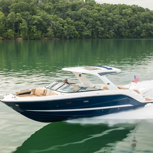 Außenborder-Runabout - SLX 310 OB - Sea Ray - zweimotorig / mit Doppelkonsole / Bowrider