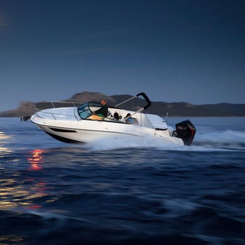 Außenborder-Runabout - SUN SPORT 230 OB - Sea Ray - mit Doppelkonsole / Open / Wasserski