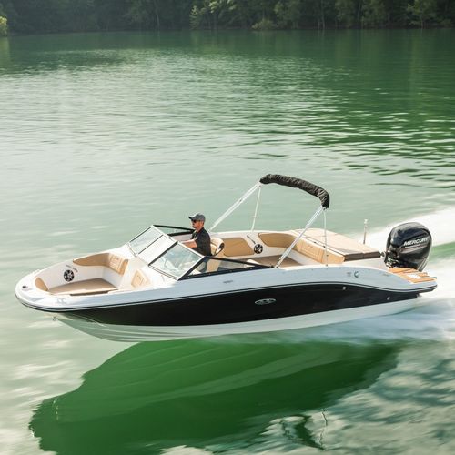 Außenborder-Runabout - SPX 210 OB - Sea Ray - mit Doppelkonsole / Bowrider / Open