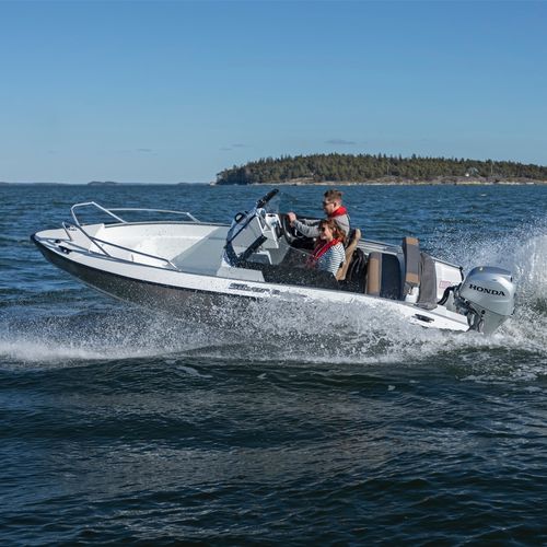 Außenborder-Runabout - BEAVER BR - Silver - mit Doppelkonsole / Bowrider / Open