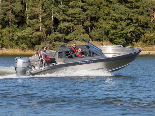 Außenborder-Runabout - EAGLE BRX - Silver - mit Doppelkonsole / Bowrider / Open