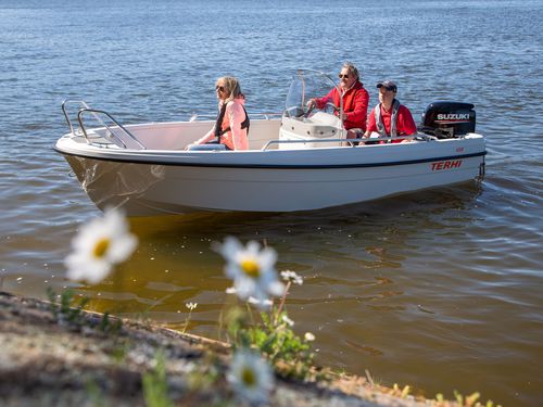 Außenborder-Konsolenboot - 450 CC - Terhi Oy - mit Mittelkonsole / Sportfischer / max. 7 Personen